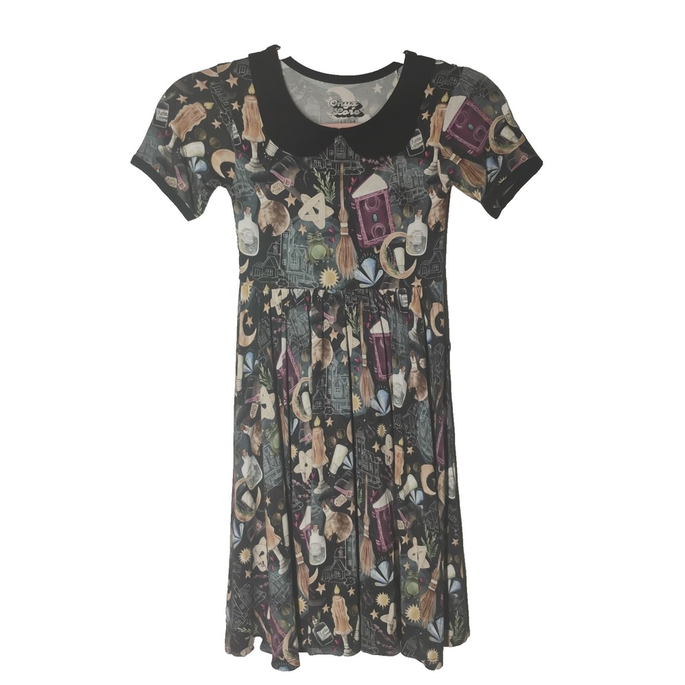 Onyx & Lore Girls 12/14 (Seems Small) Halloween Witch Themed Dress